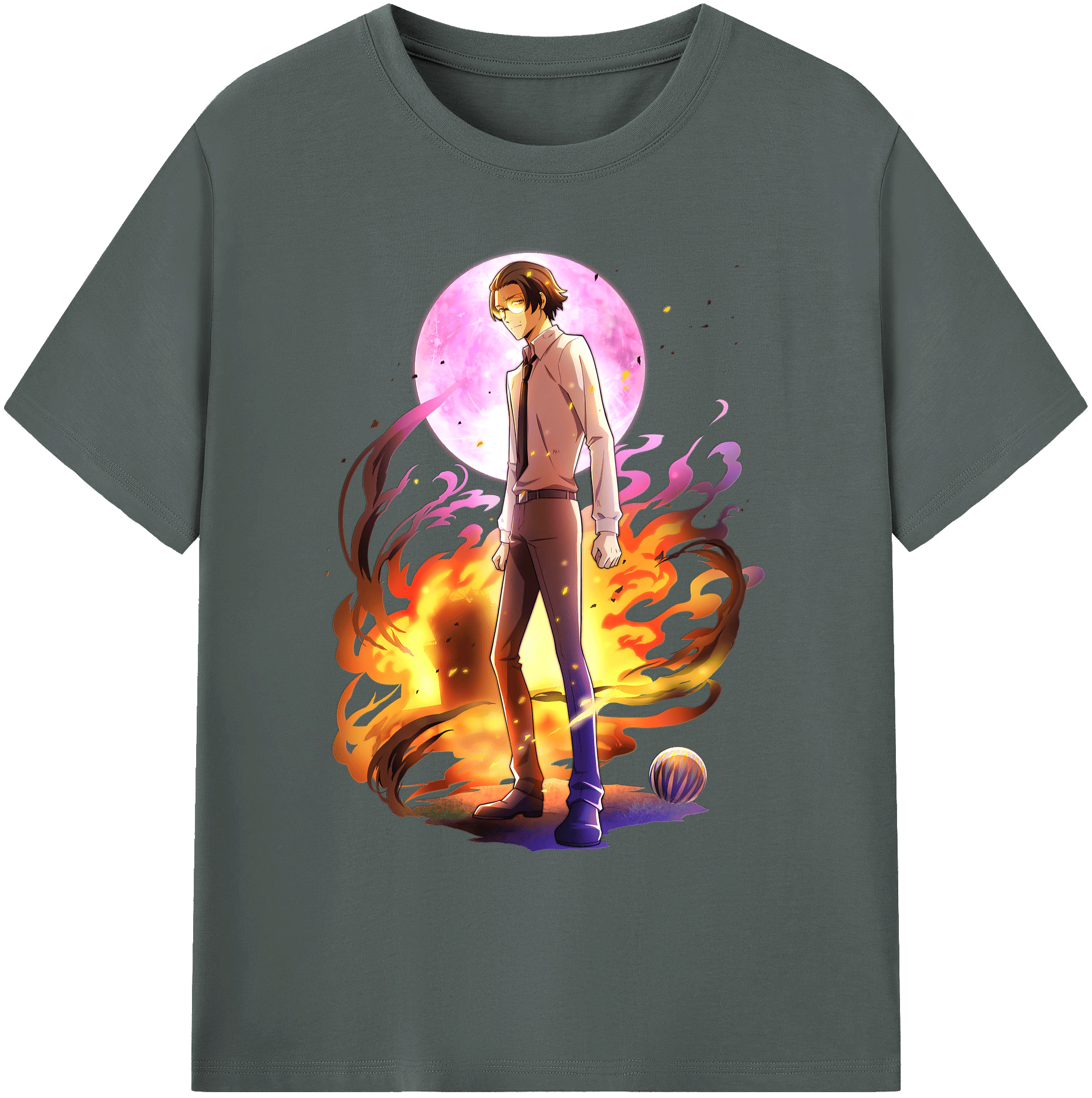 （画像用） 文豪ストレイドッグス Bungo Stray Dogs 綿100％ メンズ半袖Tシャツ｜肌触りやわらか＆通気性
